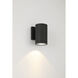 Plaza 100 LED 6.3 inch Black Outdoor Wall Mount
